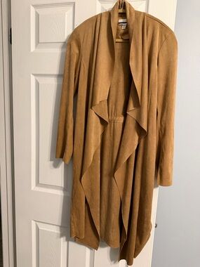 Jules & Leopold Camel Faux Suede Jacket
